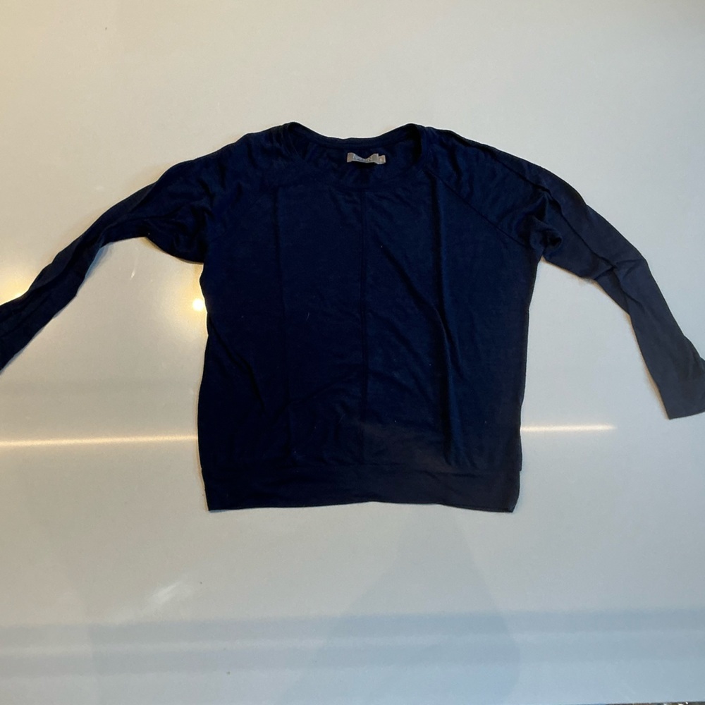 Nation LTD Navy Blue Crew Neck Sweater